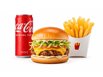 Çizburger meal ( 1 Çizburger + 1 Kartof Fri + 1 Coca - Cola 0.33l)